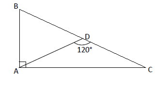 O triângulo ABC da figura abaixo é retângulo em A e o segmen