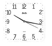 O relógio da figura está atrasado 45 minutos e 50 segundos.