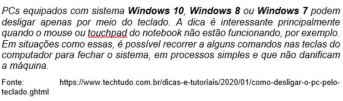 Imagem associada para resolução da questão