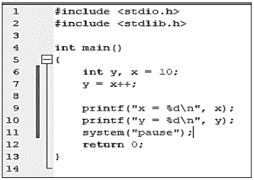 Programação em C - Aula 33 - Operadores de Incremento e Decremento -  eXcript 